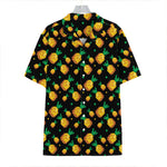 8-Bit Pixel Pineapple Print Hawaiian Shirt