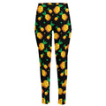 8-Bit Pixel Pineapple Print High-Waisted Pocket Leggings