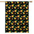 8-Bit Pixel Pineapple Print House Flag