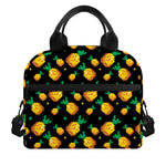 8-Bit Pixel Pineapple Print Insulated Lunch Bag