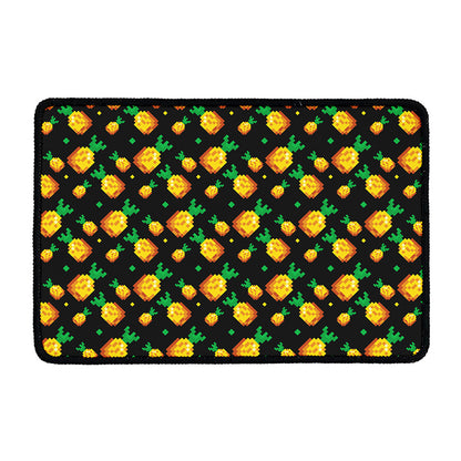 8-Bit Pixel Pineapple Print Kitchen Mat
