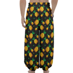 8-Bit Pixel Pineapple Print Lantern Pants