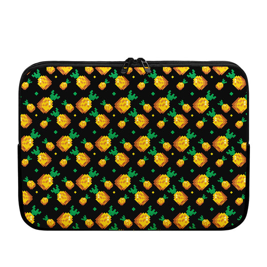 8-Bit Pixel Pineapple Print Laptop Sleeve