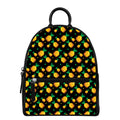 8-Bit Pixel Pineapple Print Leather Backpack