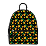 8-Bit Pixel Pineapple Print Leather Backpack