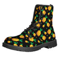 8-Bit Pixel Pineapple Print Lace-Up Boots