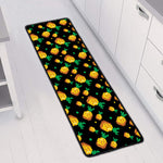 8-Bit Pixel Pineapple Print Long Kitchen Mat