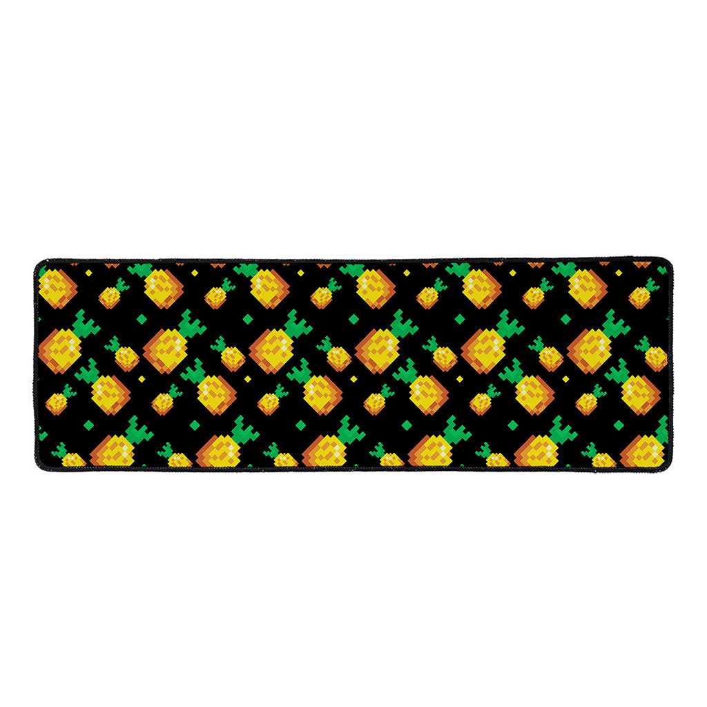 8-Bit Pixel Pineapple Print Long Kitchen Mat