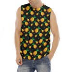 8-Bit Pixel Pineapple Print Men's Fitness Tank Top