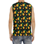 8-Bit Pixel Pineapple Print Men's Fitness Tank Top