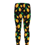 8-Bit Pixel Pineapple Print Men's leggings