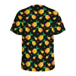 8-Bit Pixel Pineapple Print Men's Sports T-Shirt