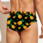 8-Bit Pixel Pineapple Print Men's Swim Briefs