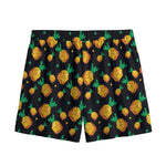 8-Bit Pixel Pineapple Print Mesh Shorts