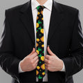 8-Bit Pixel Pineapple Print Necktie