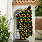 8-Bit Pixel Pineapple Print Polyester Flag