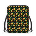 8-Bit Pixel Pineapple Print Rectangular Crossbody Bag