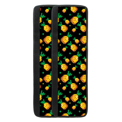 8-Bit Pixel Pineapple Print Refrigerator Handle Covers