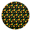 8-Bit Pixel Pineapple Print Round Blanket