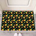 8-Bit Pixel Pineapple Print Rubber Doormat