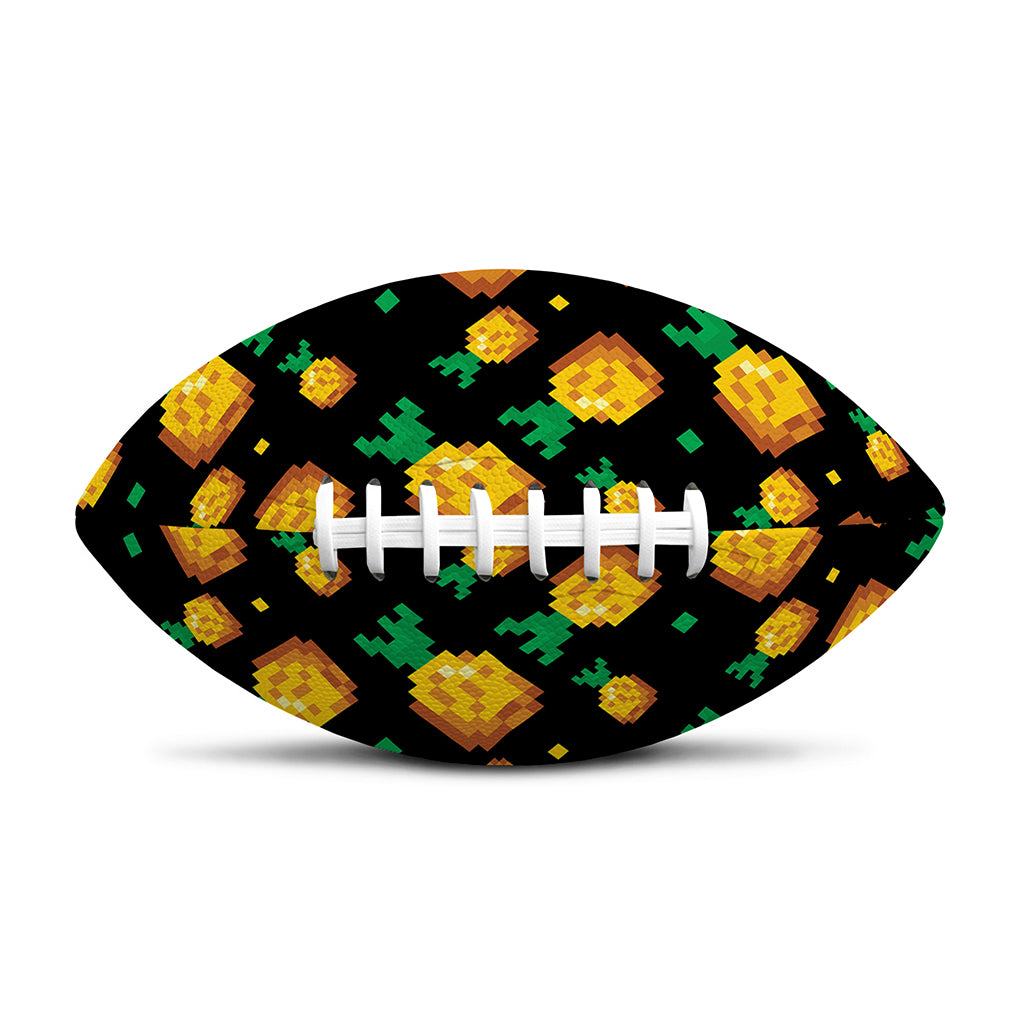 8-Bit Pixel Pineapple Print Rugby Ball