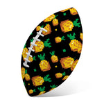 8-Bit Pixel Pineapple Print Rugby Ball