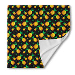 8-Bit Pixel Pineapple Print Silk Bandana