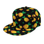 8-Bit Pixel Pineapple Print Snapback Cap