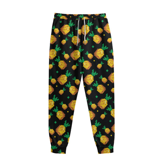 8-Bit Pixel Pineapple Print Sweatpants