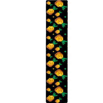 8-Bit Pixel Pineapple Print Table Runner