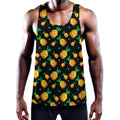 8-Bit Pixel Pineapple Print Men's Workout Tank Top