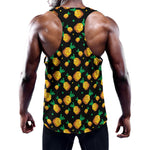 8-Bit Pixel Pineapple Print Training Tank Top