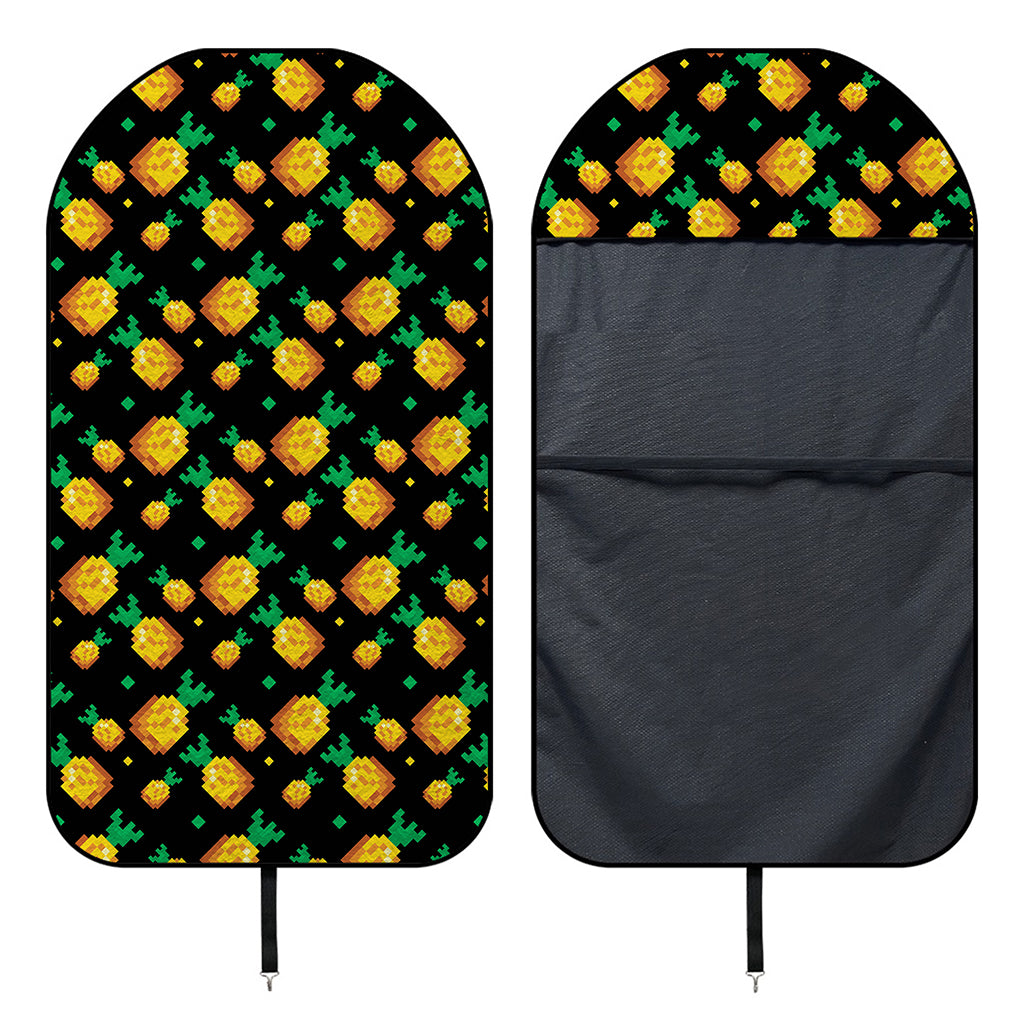 8-Bit Pixel Pineapple Print Waterproof Car Seat Cover