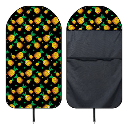 8-Bit Pixel Pineapple Print Waterproof Car Seat Cover