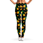 8-Bit Pixel Pineapple Print Women's Leggings