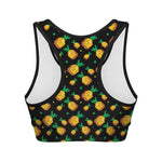 8-Bit Pixel Pineapple Print Women's Sports Bra