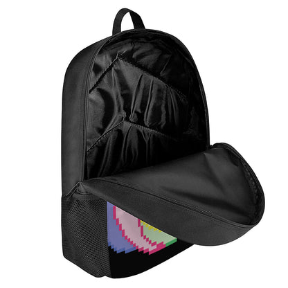 8-Bit Pixel Unicorn Print 17 Inch Backpack