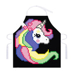 8-Bit Pixel Unicorn Print Adjustable Apron