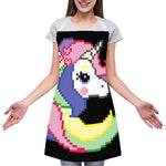 8-Bit Pixel Unicorn Print Adjustable Apron