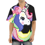 8-Bit Pixel Unicorn Print Aloha Shirt