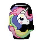 8-Bit Pixel Unicorn Print Baby Seat Cover