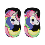 8-Bit Pixel Unicorn Print Bar Stool Covers