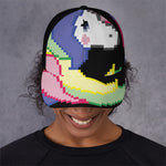 8-Bit Pixel Unicorn Print Baseball Cap