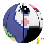 8-Bit Pixel Unicorn Print Basketball