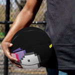 8-Bit Pixel Unicorn Print Basketball