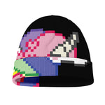 8-Bit Pixel Unicorn Print Beanie