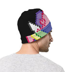8-Bit Pixel Unicorn Print Beanie