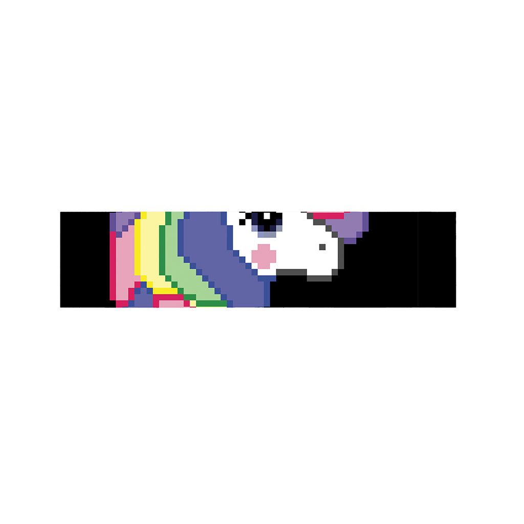 8-Bit Pixel Unicorn Print Bed Runner