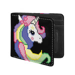 8-Bit Pixel Unicorn Print Bifold Wallet
