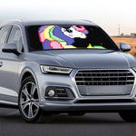 8-Bit Pixel Unicorn Print Car Windshield Sun Shade
